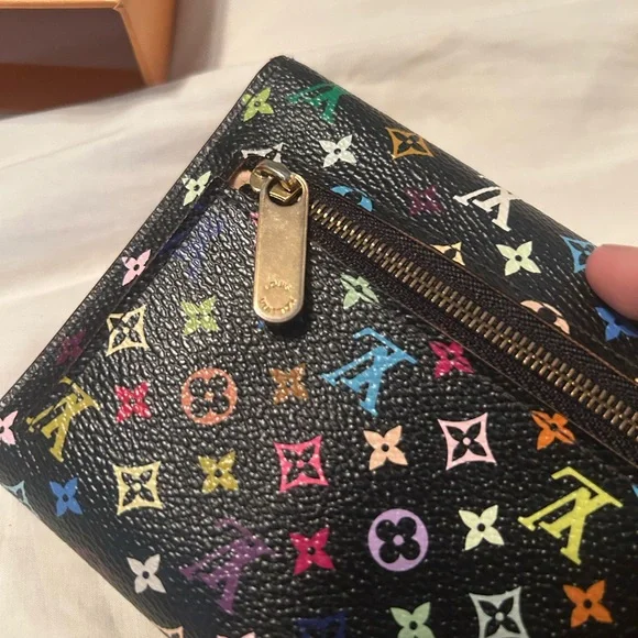 Louis Vuitton Eugenie Long Wallet In Black Multicolor - Picture 9 of 9
